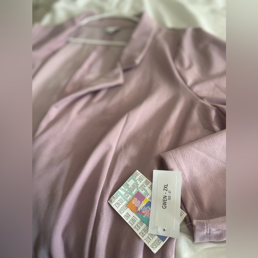 NWT LULAROE GWEN BLAZER - purple size 2xl